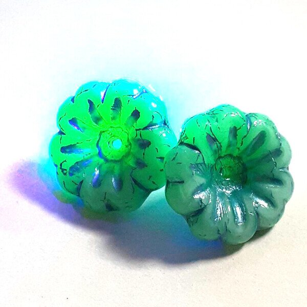 画像2: ウランスペシャル1004　フラワー　グリーン（2個入り） (2)